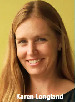 Portrait of Karen Longland.