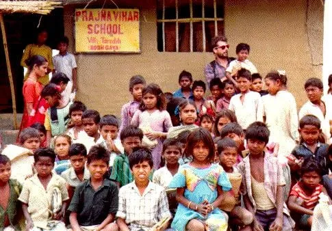 The Prajna Vihar School buildings and grounds in Bodhgaya.